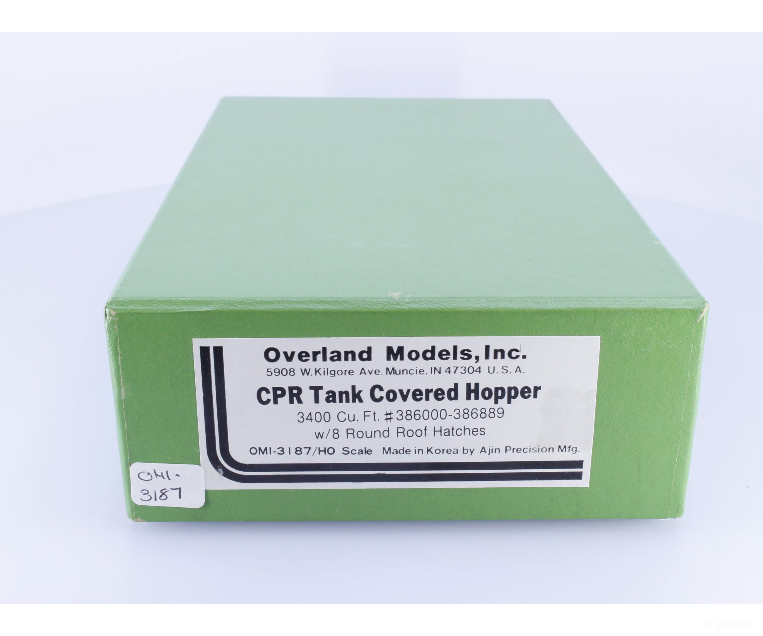 Overland 3187 HO Brass Tank Covered Hopper 8 Round Roof Hatches Canadian Pacific (CP) - Freight Cars