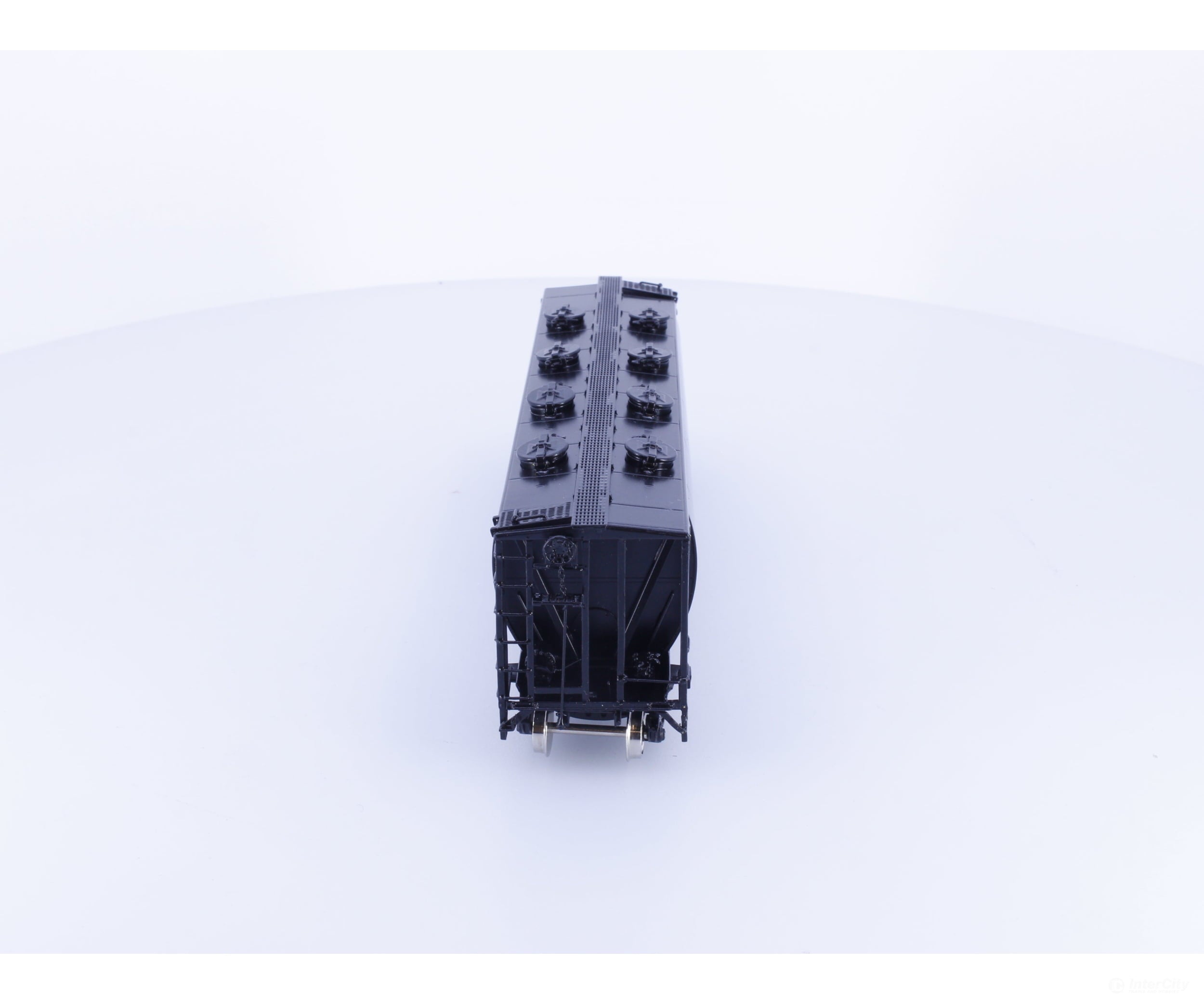 Overland 3187 HO Brass Tank Covered Hopper 8 Round Roof Hatches Painted Black Canadian Pacific (CP) - Freight Cars
