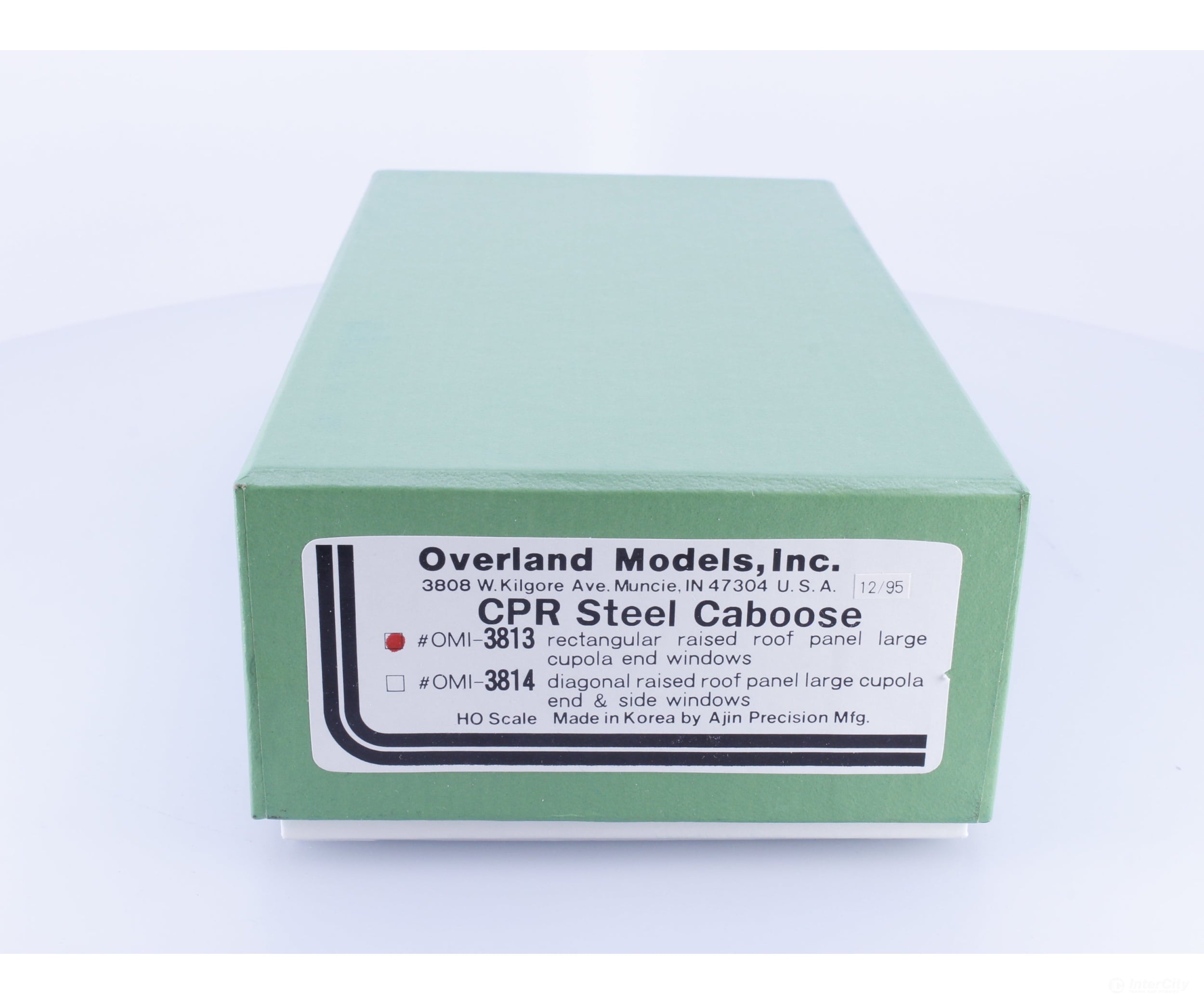 Overland 3813 HO Brass Steel Caboose Rectangular Raised Roof Panel Large Cupola and Windows Canadian Pacific (CP)