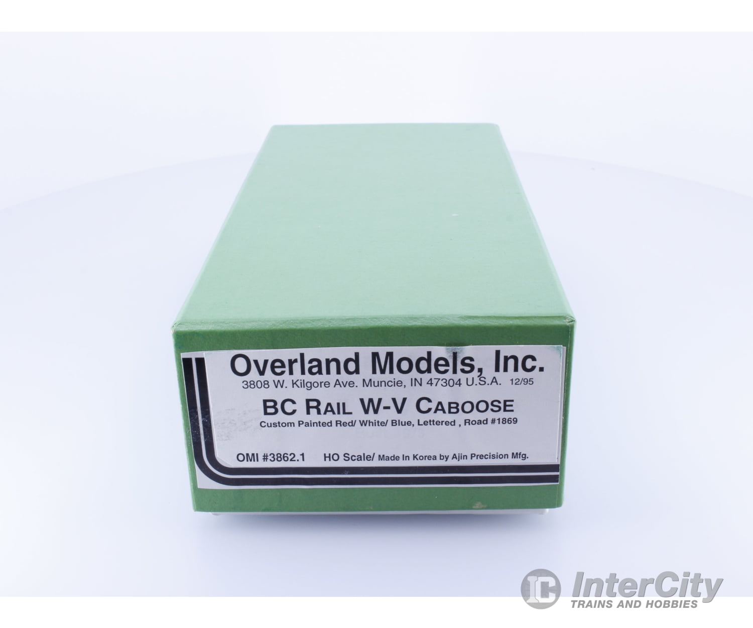 Overland 3862.1 HO Brass Wide Vision Caboose Factory Painted and Weathered BC Rail (BCOL) 1869 Freight Cars