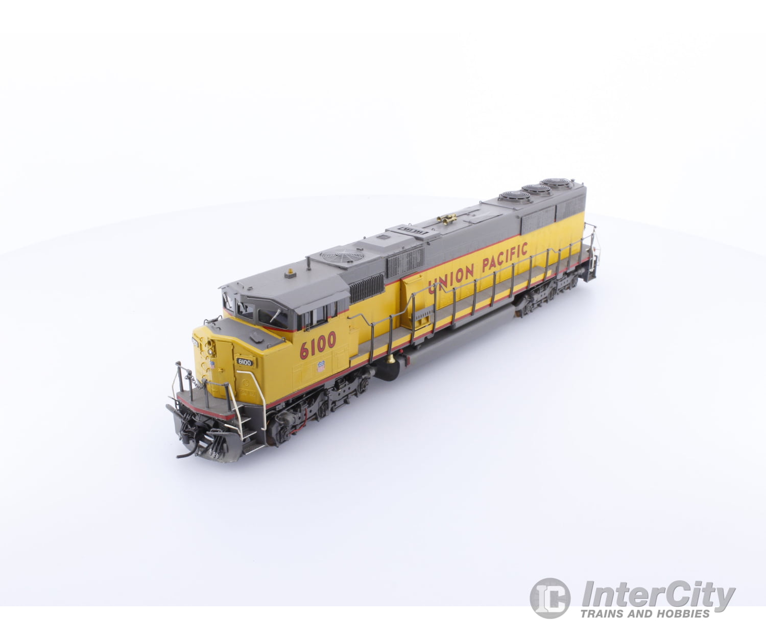 Overland 5159 HO Brass SD60M Wide Cab Diesel Locomotive Union Pacific (UP) 6100 Analog DC Locomotives