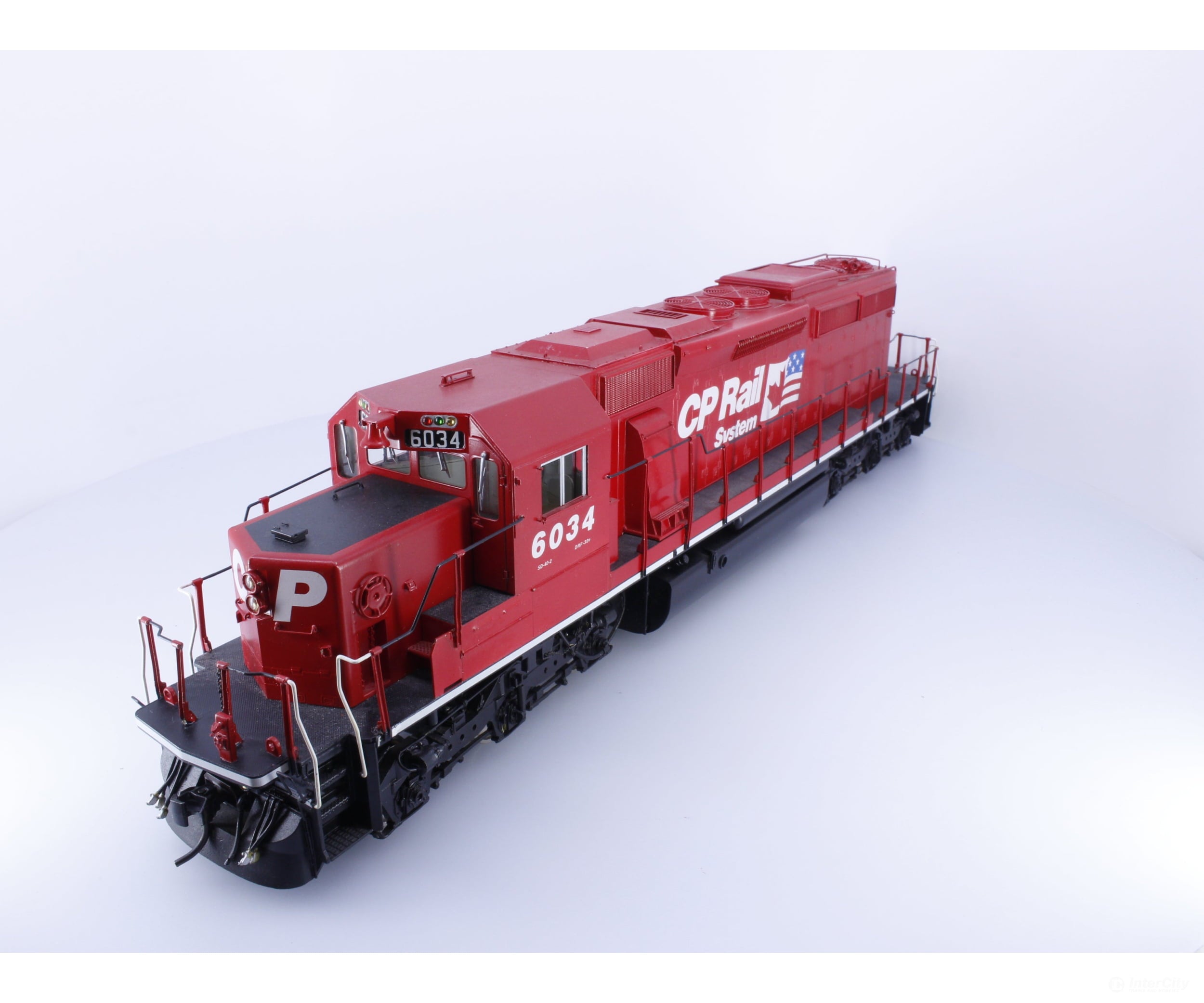 Overland OMI-0505 O Brass SD40-2 Extended Range D-B Late Radiator Screens Q Fans 102’ Snoot Nose with A-C Diesel