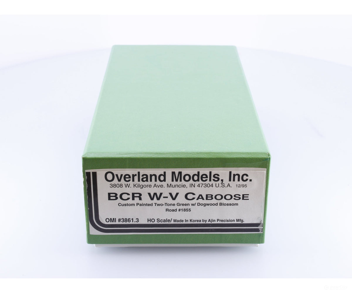 Overland OMI 3861.3 HO Brass Wide Vision Caboose with Dogwood Blossom BC Rail (BCOL) 1855 - Freight Cars