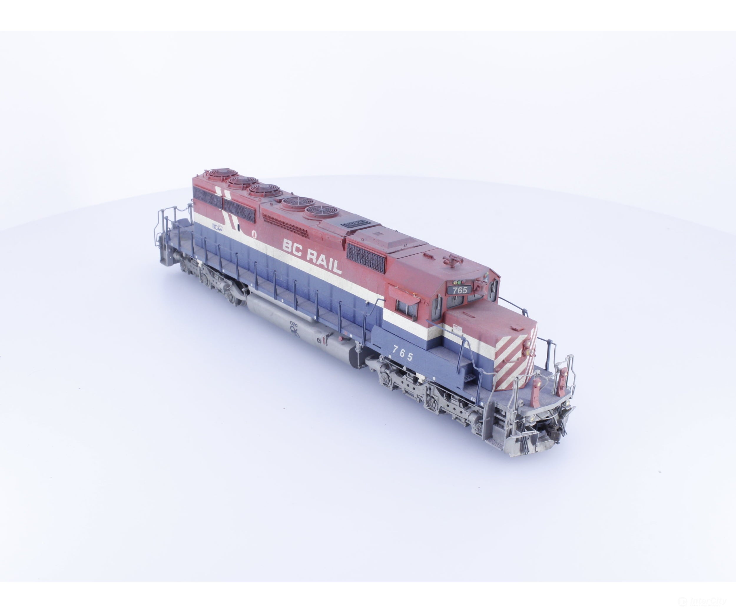 Overland OMI-6323 HO Brass SD40-2 Factory Painted and Prof. Weathered in EXPO 86 decals Very Rare BC Rail (BCOL) 765