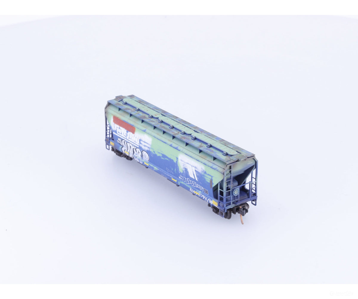 Pacific Western Rail Systems 09492035 N Weathered 3 Bay Covered Hopper Montana Rail Link (MRL) 50032 - Freight Cars