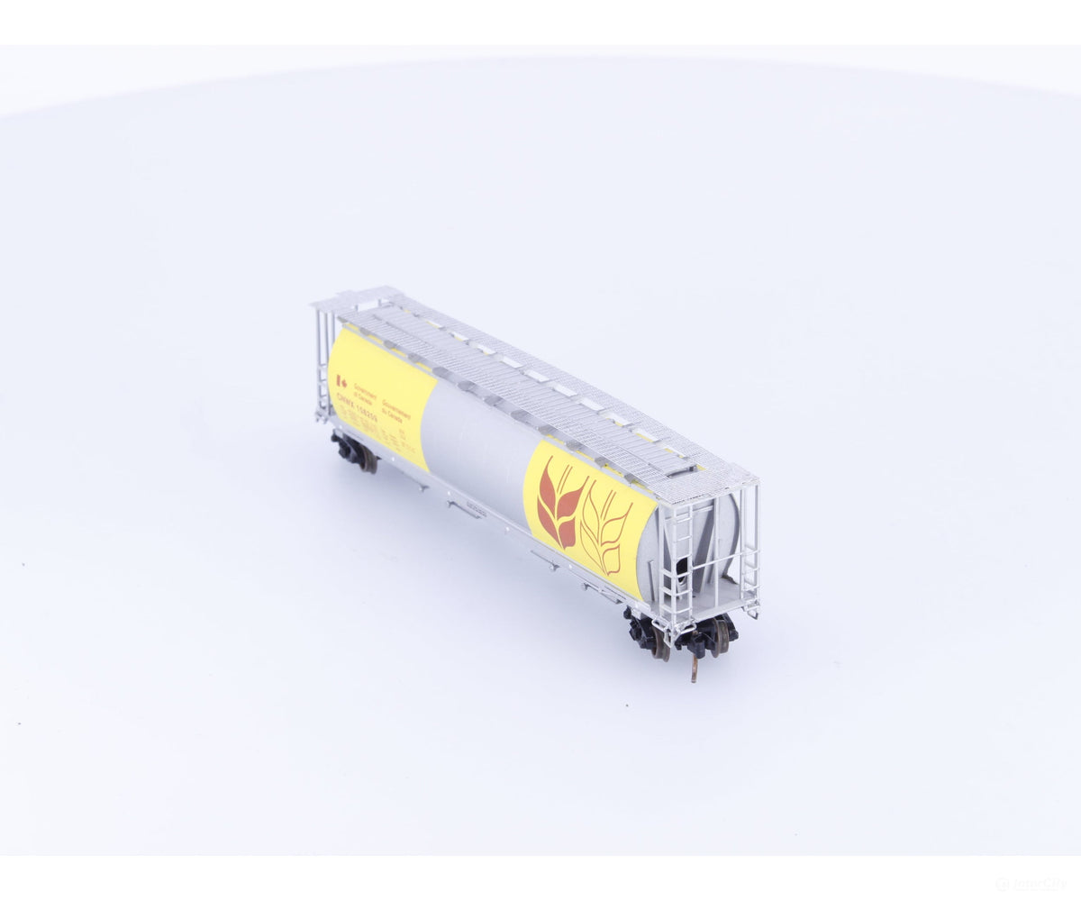 Pacific Western Rail Systems 1013-1J N 4 Bay Cylindrical Hopper Government of Canada (CNWX) 108209 - Freight Cars