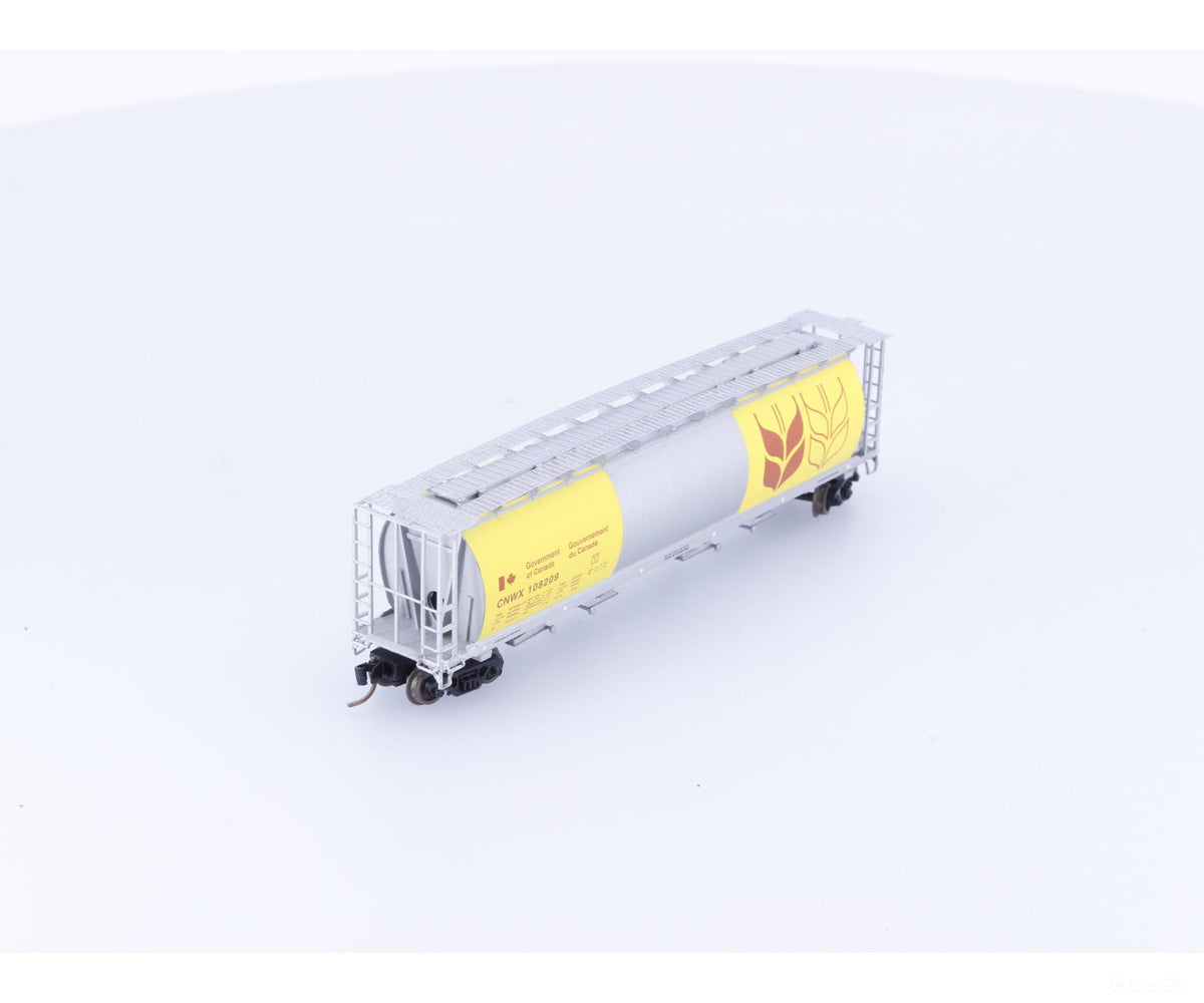 Pacific Western Rail Systems 1013-1J N 4 Bay Cylindrical Hopper Government of Canada (CNWX) 108209 - Freight Cars