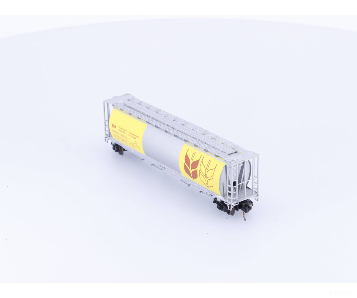 Pacific Western Rail Systems 1013-1K N 4 Bay Cylindrical Hopper Government of Canada (CNWX) 107449 - Freight Cars