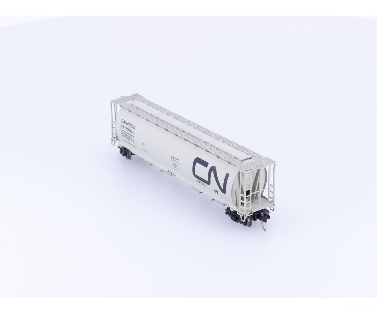 Pacific Western Rail Systems 1014-1C N 4 Bay Cylindrical Hopper Canadian National (CN) 380616 - Freight Cars
