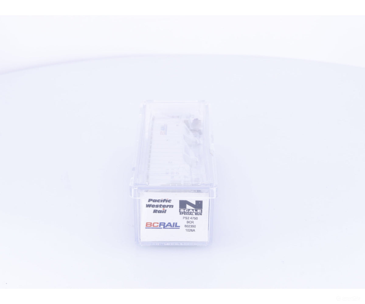 Pacific Western Rail Systems 1026A N 3 Bay PS2 Covered Hopper BC Rail (BCOL) 802350 - Freight Cars