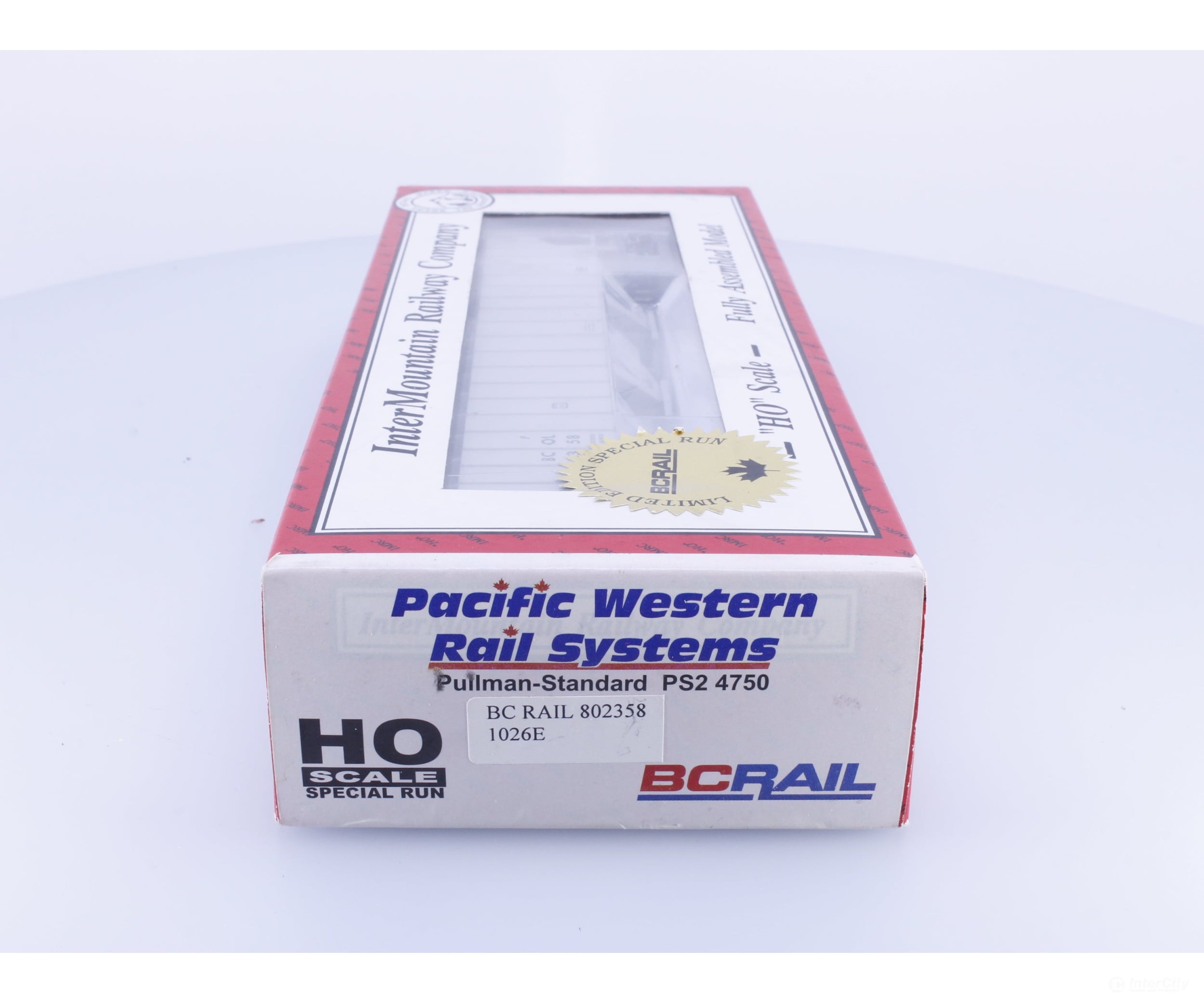 Pacific Western Rail Systems 1026E HO PS-2 3 Bay Covered Hopper Special Run BC Rail (BCOL) 802358 - Freight Cars