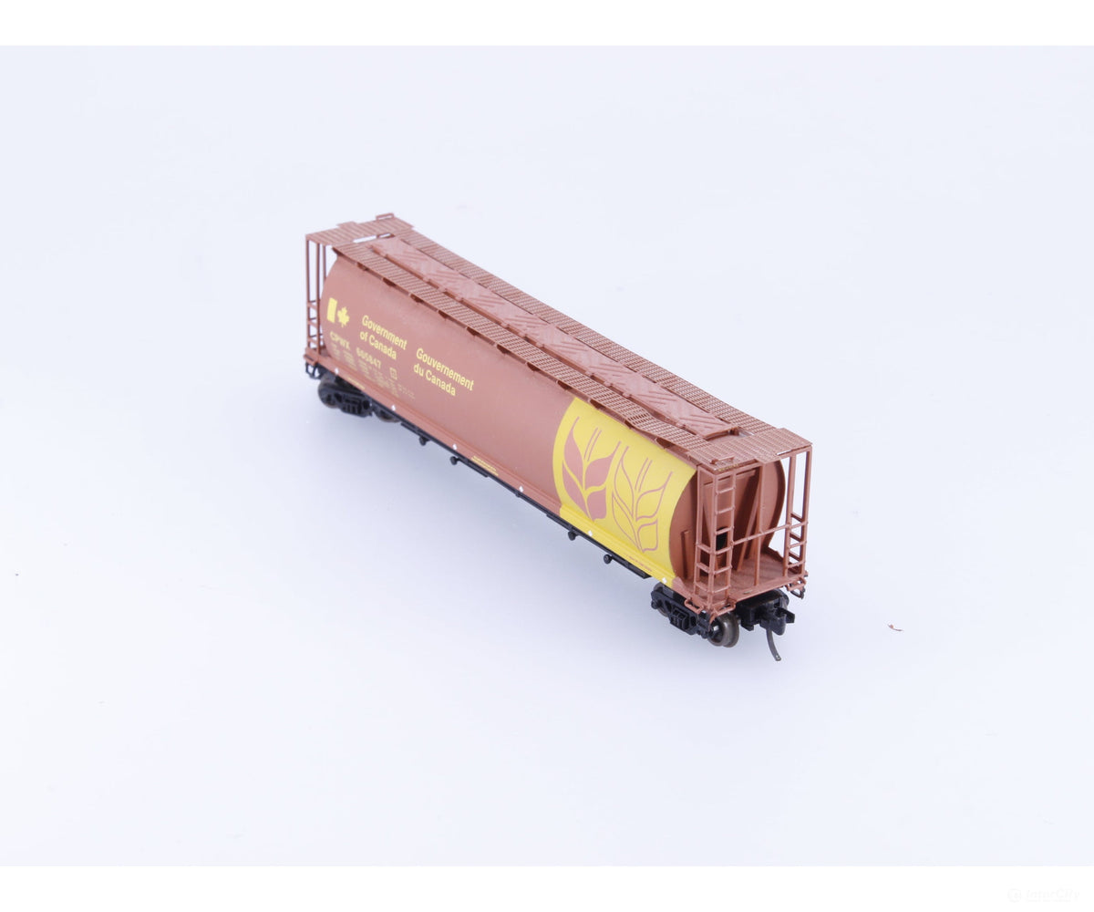Pacific Western Rail Systems 1045S N 4 Bay Cylindrical Hopper Govt of Canada (CPWX) 605847 - Freight Cars