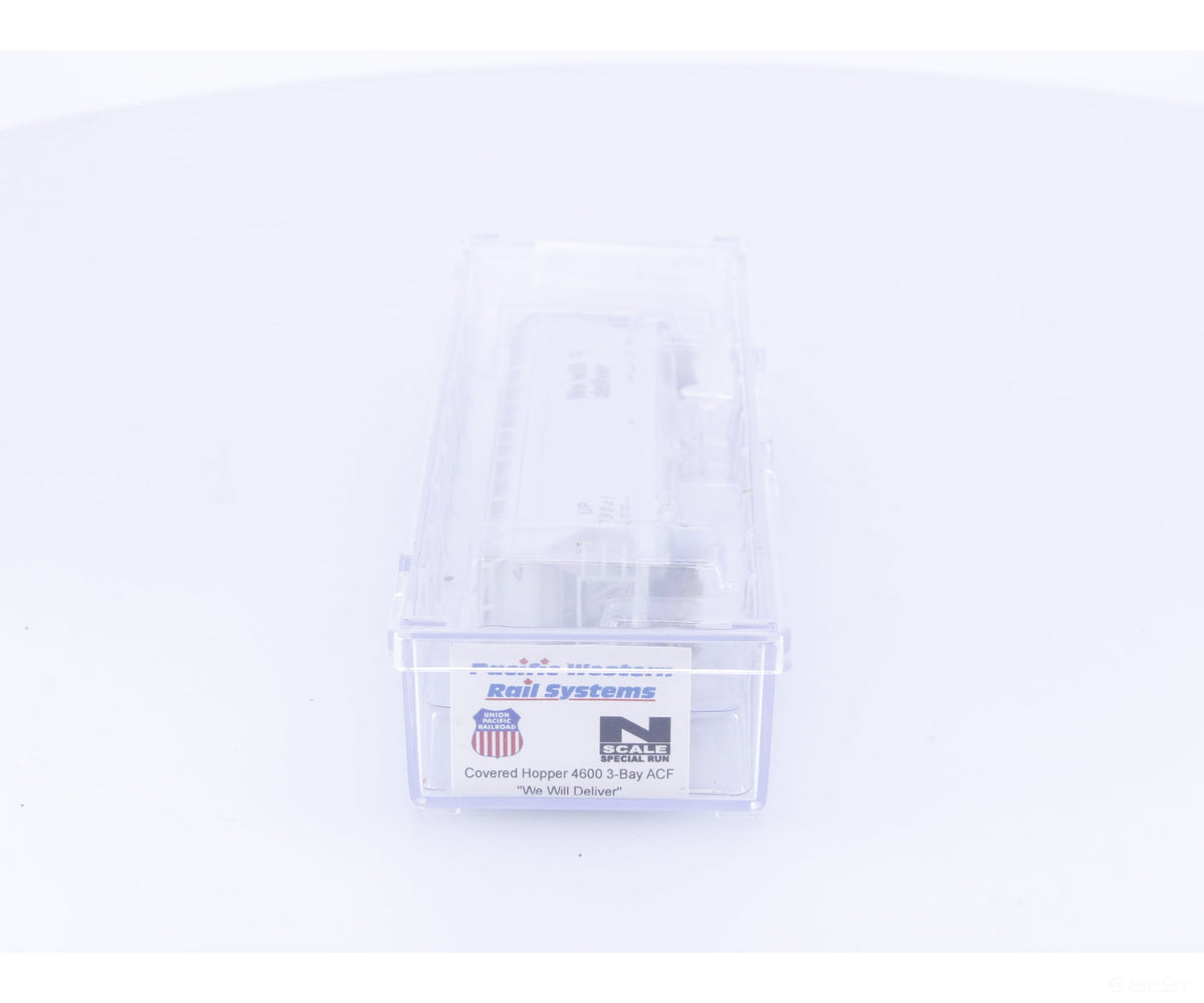 Pacific Western Rail Systems 1084J N 3 Bay ACF Covered Hopper Union Pacific (UP) 78041 - Freight Cars