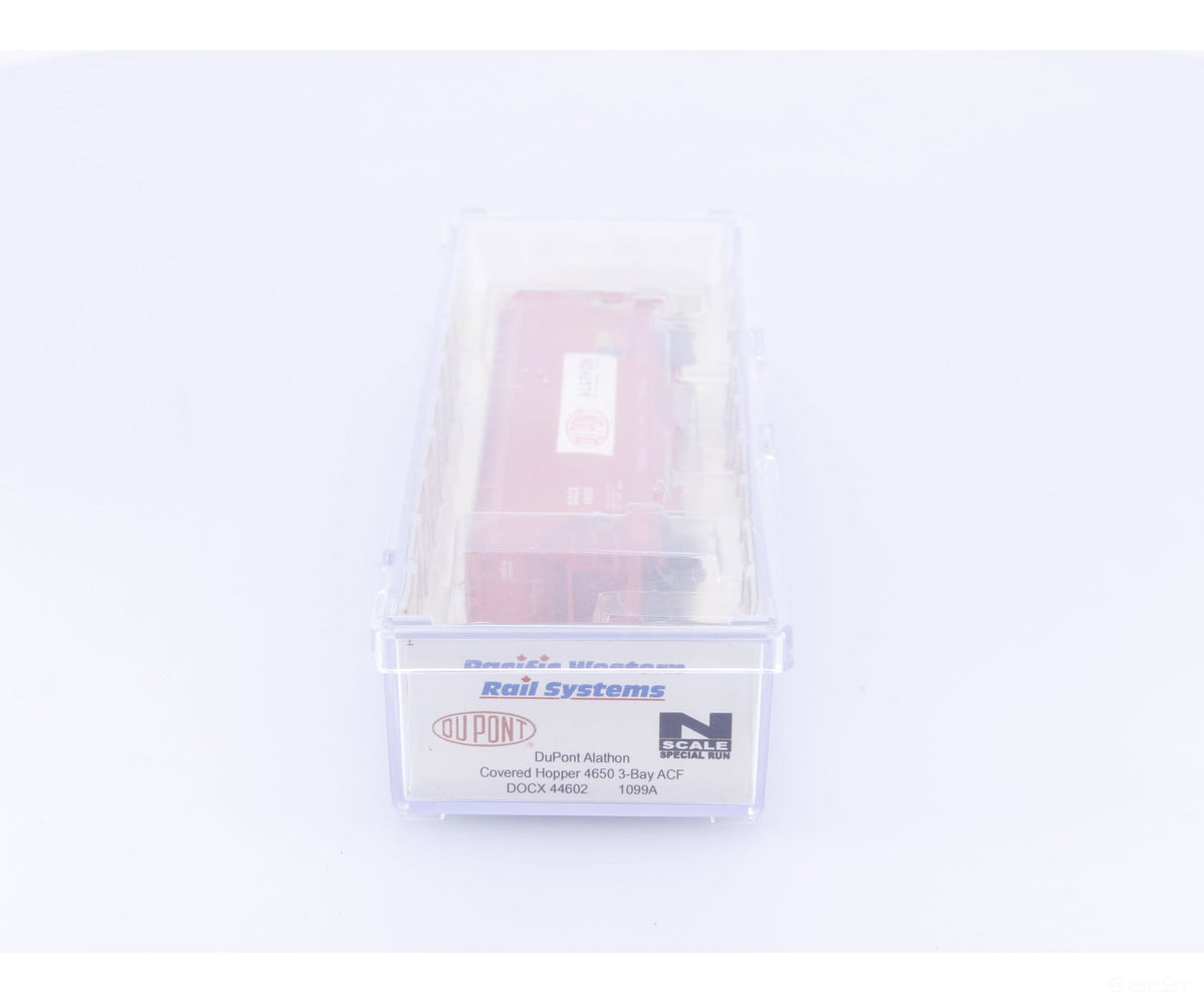 Pacific Western Rail Systems 1099A N 3 Bay Covered Hopper Car Dupont (DOCX) 44602 - Freight Cars