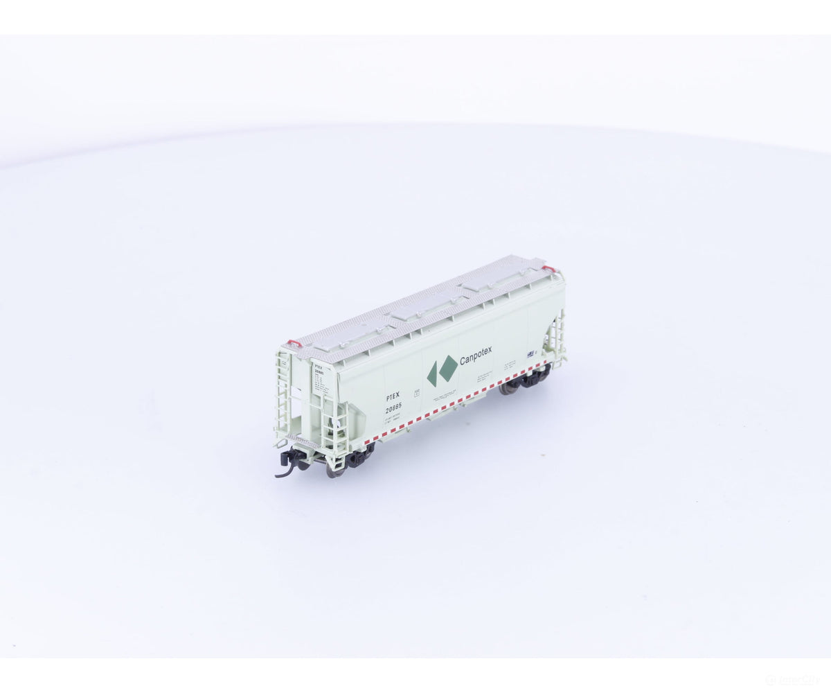 Pacific Western Rail Systems 11-12001001-08 N 3 Bay Covered Hopper Car Canpotex (PTEX) 20885 - Freight Cars