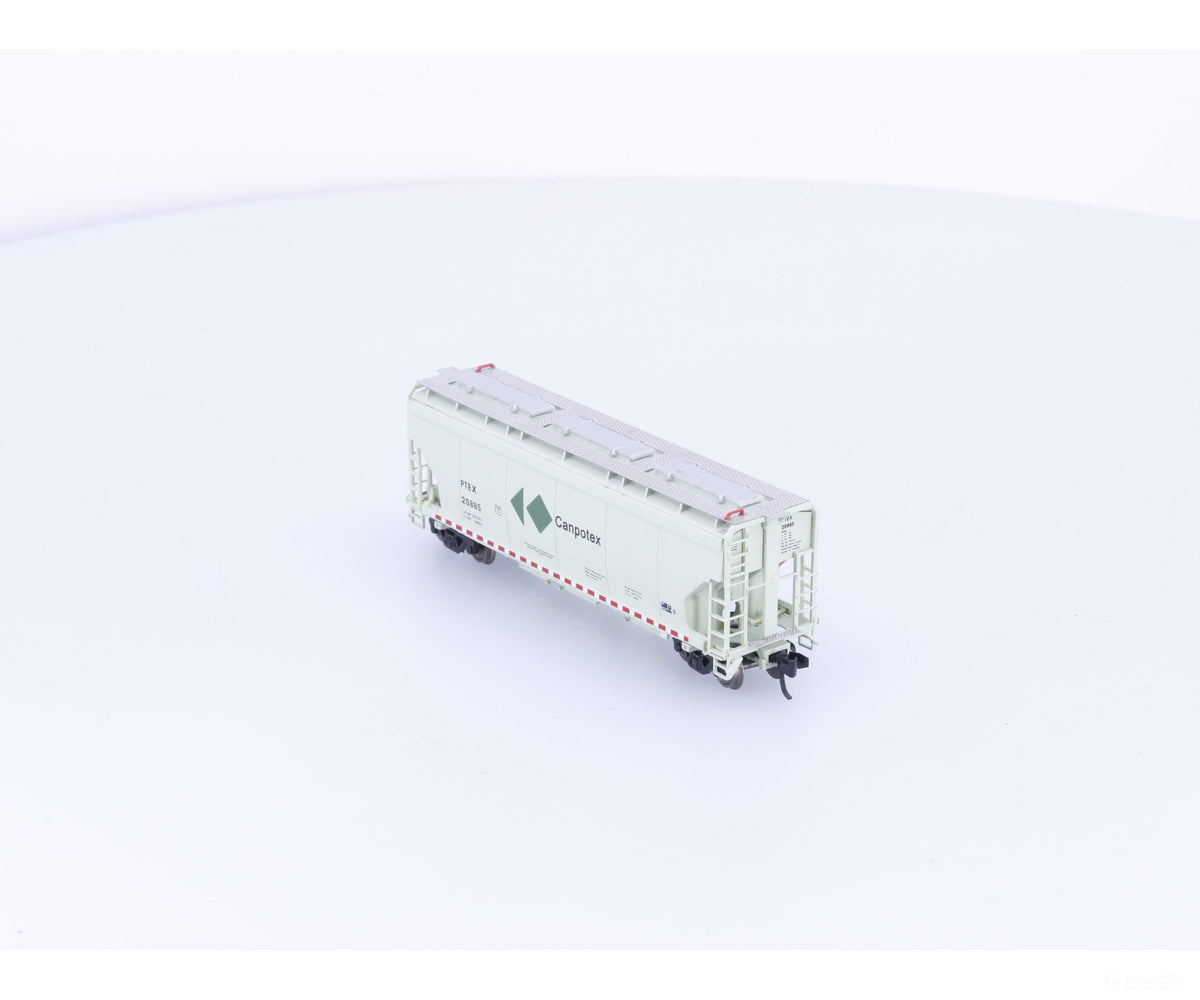 Pacific Western Rail Systems 11-12001001-08 N 3 Bay Covered Hopper Car Canpotex (PTEX) 20885 - Freight Cars