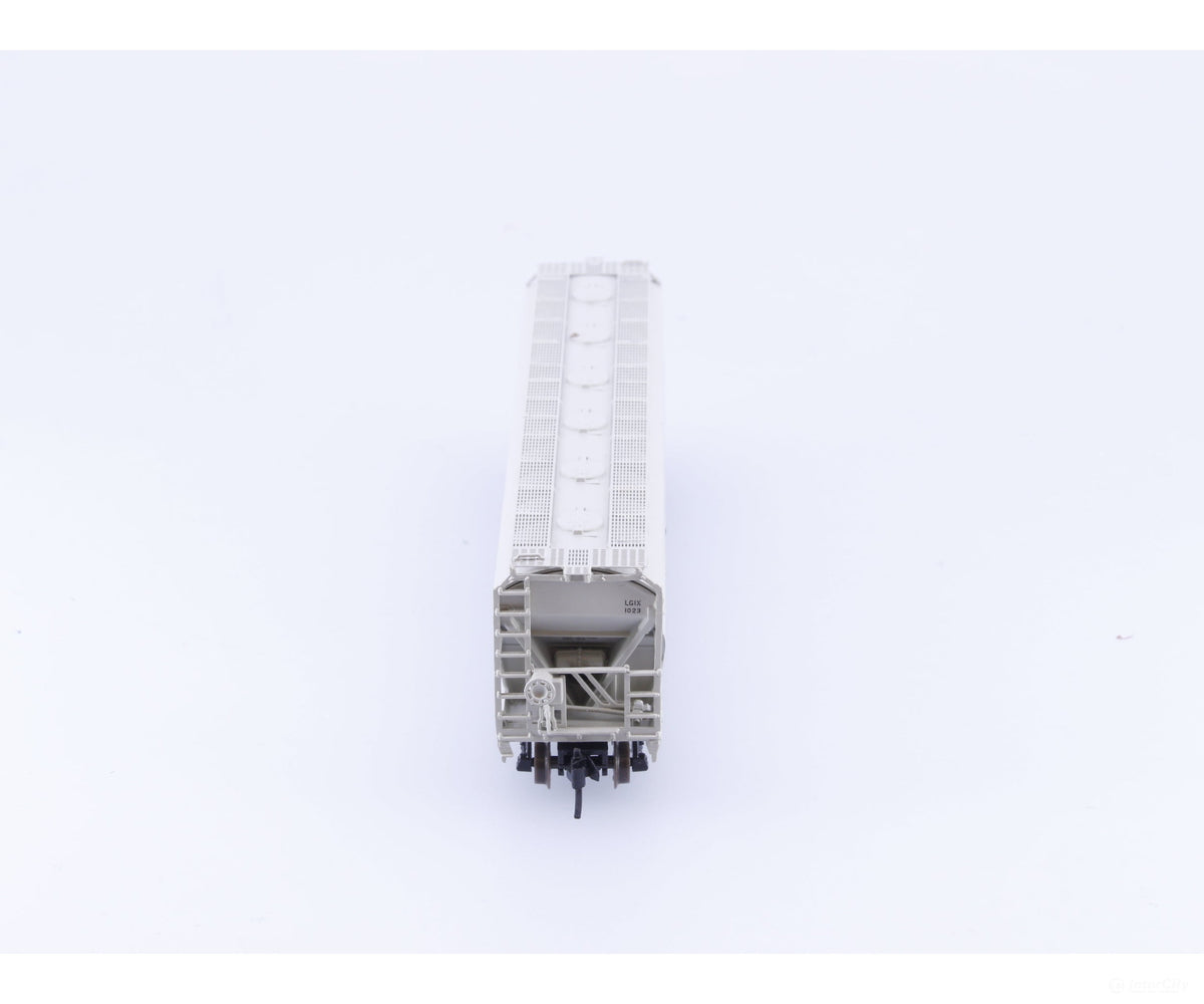 Pacific Western Rail Systems 1119A N 3 Bay ACF Covered Hopper Lincoln Grain (LGIX) 1023 - Freight Cars
