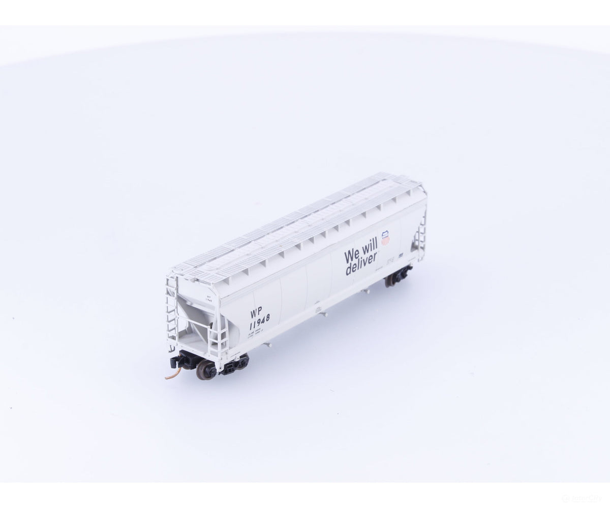 Pacific Western Rail Systems 1124W N 3 Bay ACF Covered Hopper Western Pacific (WP) 11948 - Freight Cars