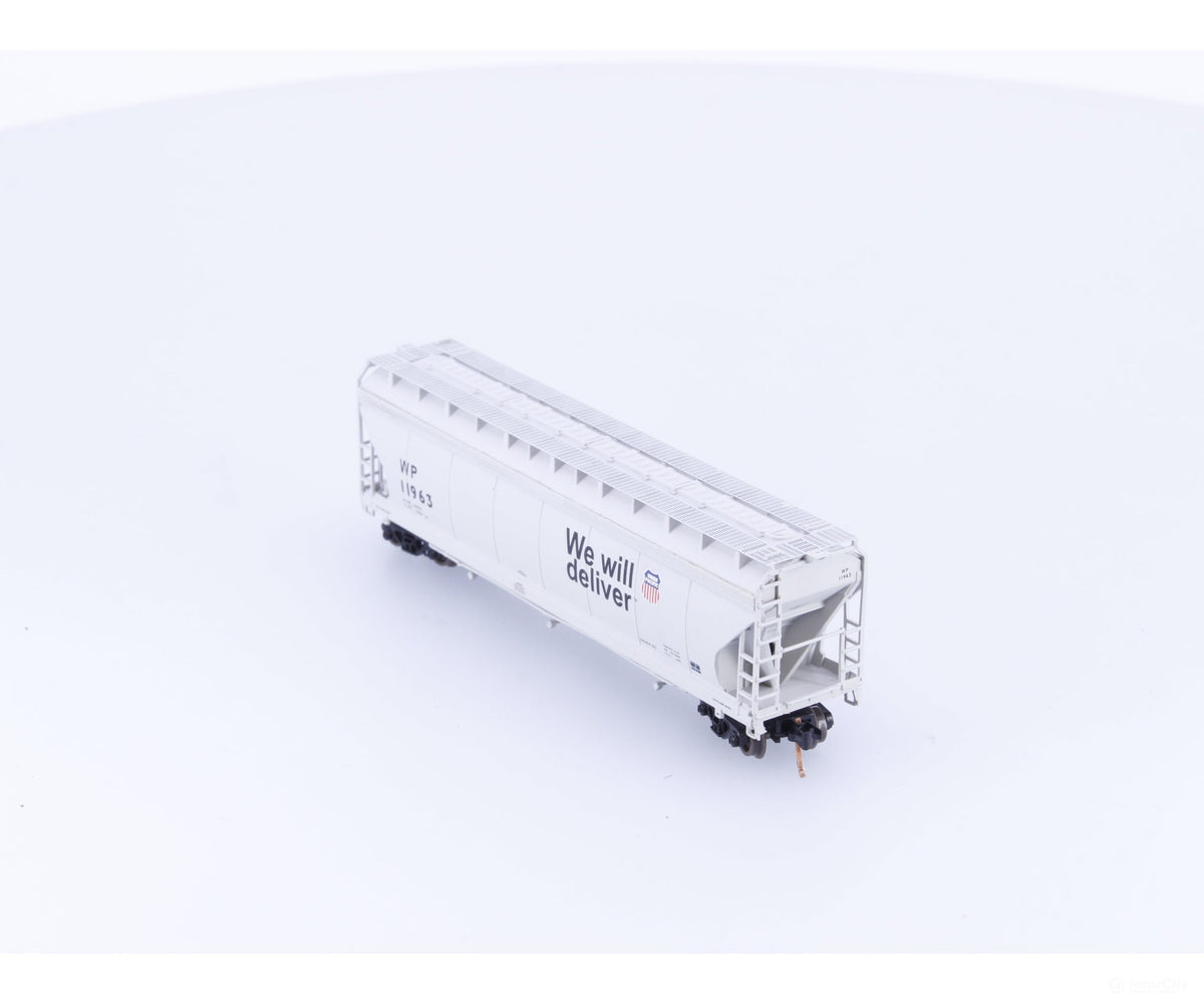 Pacific Western Rail Systems 1124X N 3 Bay ACF Covered Hopper Western Pacific (WP) 11963 - Freight Cars
