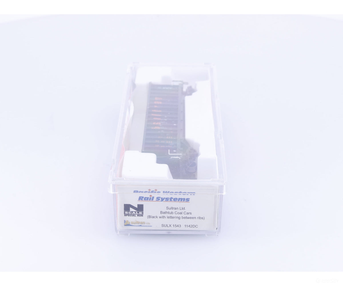 Pacific Western Rail Systems 1142DC N Bathtub Coal Car Sultran (SULX) 1543 - Freight Cars