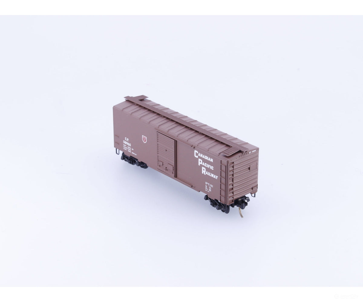 Pacific Western Rail Systems PNS-7 N 40’ Box Car w/ Roof Walk #1 Canadian Pacific (CP) 58965 - Freight Cars
