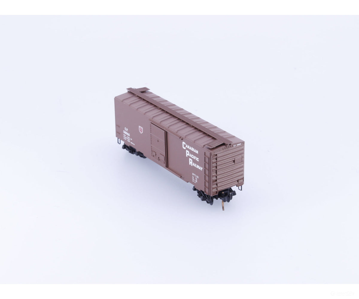 Pacific Western Rail Systems PNS-7 N 40’ Box Car w/ Roof Walk #3 Canadian Pacific (CP) 58965 - Freight Cars