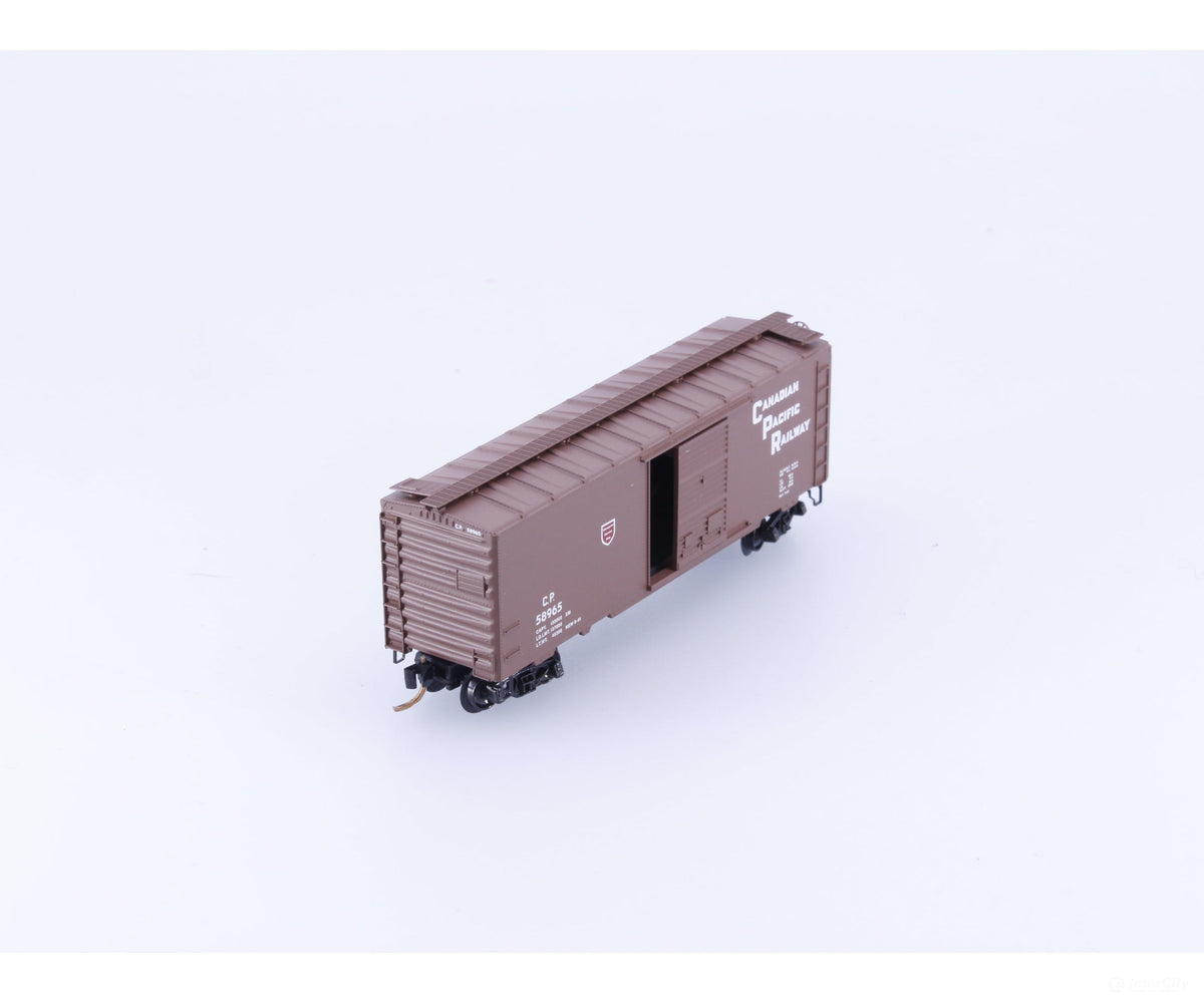 Pacific Western Rail Systems PNS-7 N 40’ Box Car w/ Roof Walk #5 Canadian Pacific (CP) 58965 - Freight Cars