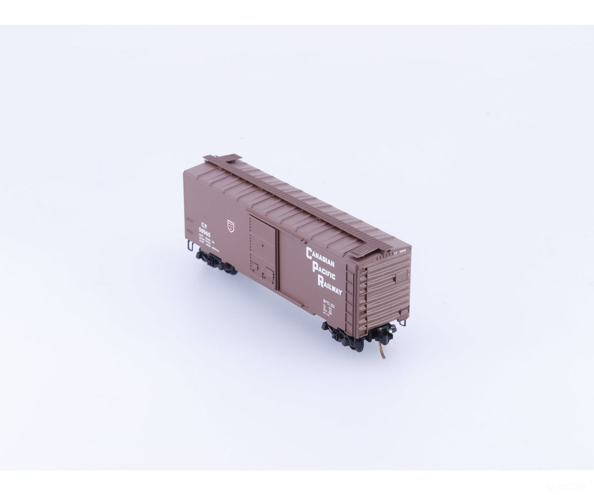 Pacific Western Rail Systems PNS-7 N 40’ Box Car w/ Roof Walk #5 Canadian Pacific (CP) 58965 - Freight Cars