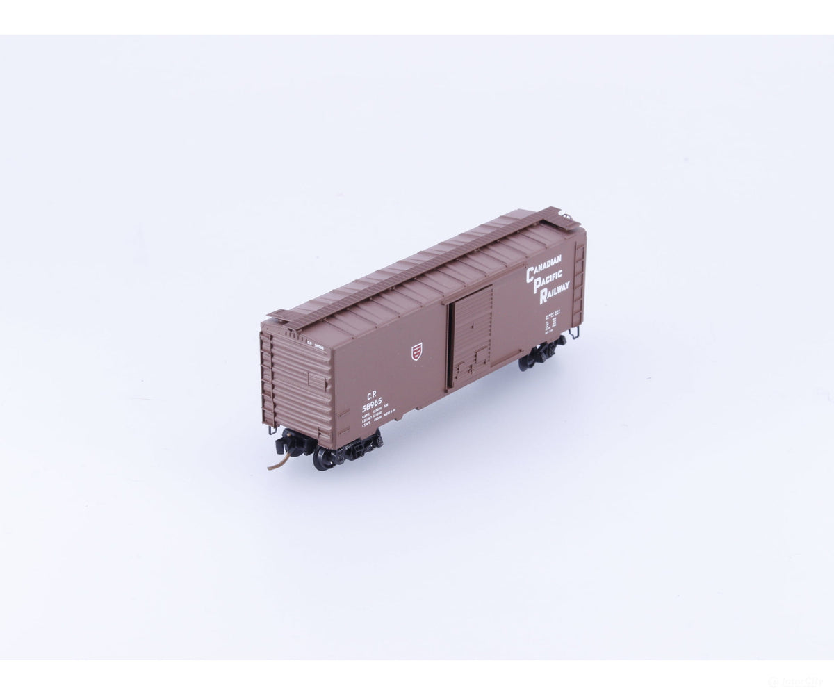 Pacific Western Rail Systems PNS-7 N 40’ Box Car w/ Roof Walk #6 Canadian Pacific (CP) 58965 (#1) - Freight Cars