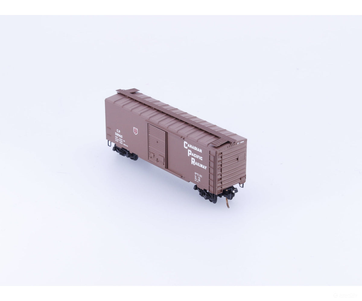 Pacific Western Rail Systems PNS-7 N 40’ Box Car w/ Roof Walk #6 Canadian Pacific (CP) 58965 (#1) - Freight Cars