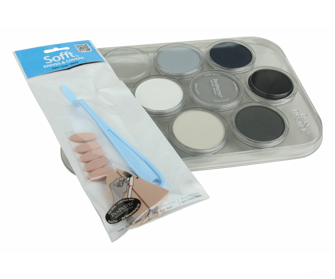 Pan Pastel 30702 7-Color Modelers Weathering Kit -- Grays Grime & Soot