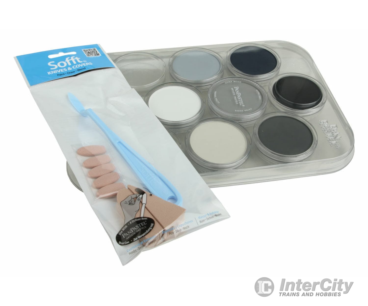 Pan Pastel 30702 7-Color Modelers Weathering Kit -- Grays Grime & Soot