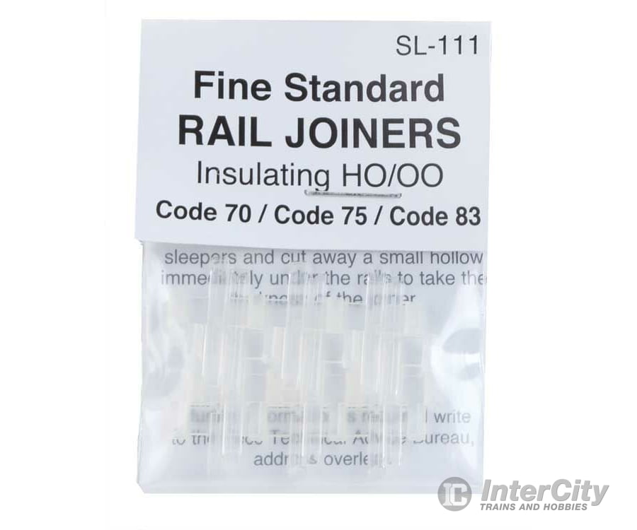 Peco Ho Sl111 Code 70/75/83 Rail Joiners -- Nylon-Insulated Track Accessories