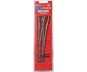Peco Ho Sl8351 North American-Style Code 83 #5 Turnout - Streamline -- Right Hand Insulfrog Track &