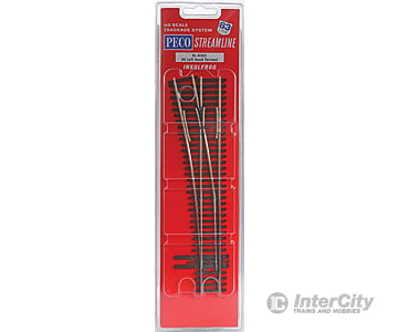 Peco Ho Sl8352 North American-Style Code 83 #5 Turnout - Streamline -- Left Hand Insulfrog Track &