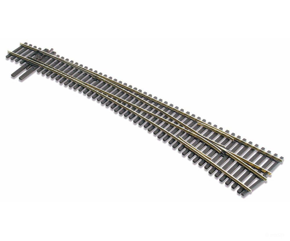 Peco Ho Sle8376 North American Style Code 83 Curved Turnout Electrofrog -- #7 Right Track & Turnouts