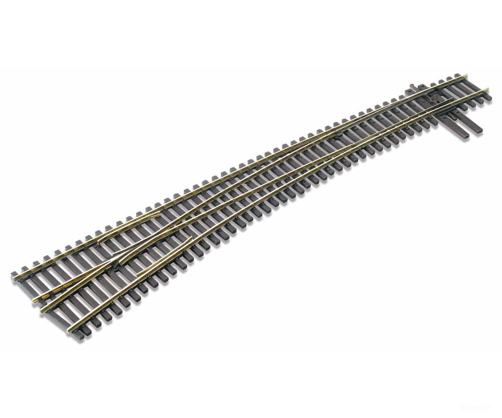 Peco Ho Sle8377 North American Style Code 83 Curved Turnout Electrofrog -- #7 Left Track & Turnouts