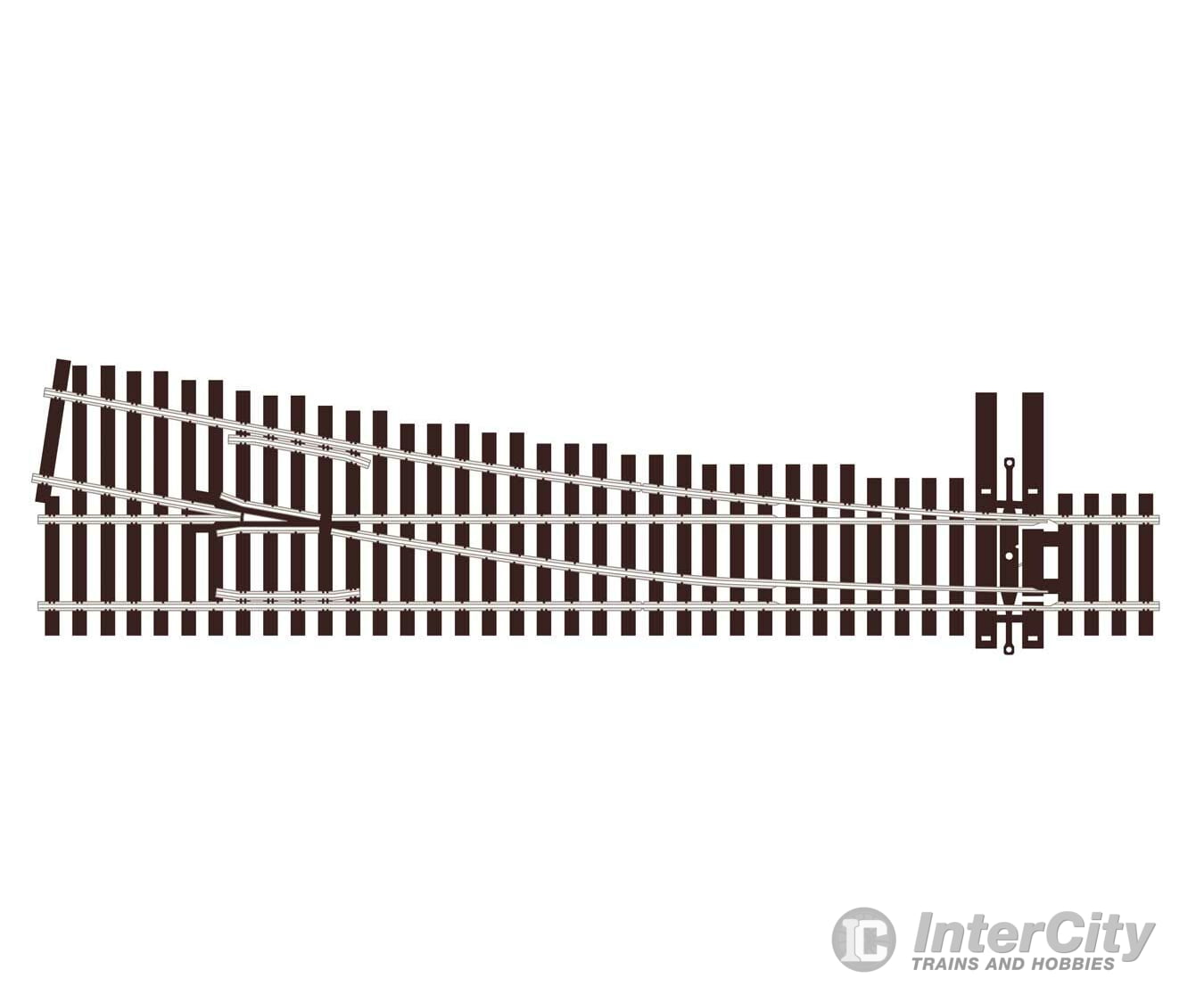 Peco Ho Slu8361 North American-Style Code 83 #6 Turnout - Streamline -- Right Hand Unifrog Track &