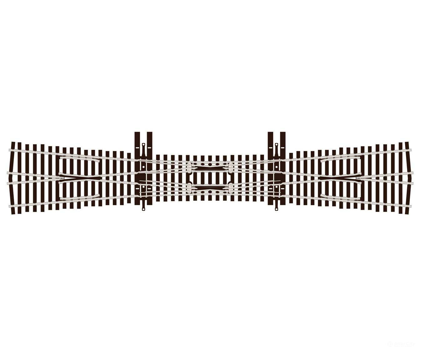 Peco Slu8363 Streamline Code 83 No. 6 Unifrog Double Slip Turnout - Nickel Silver Track & Turnouts