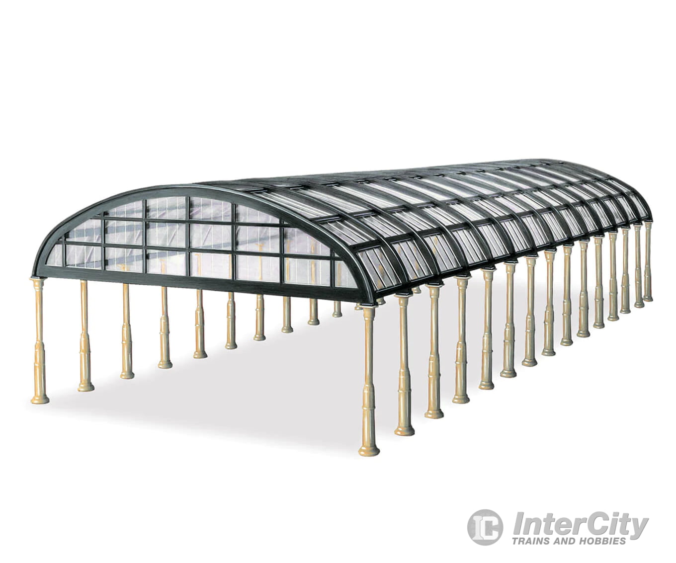 Peco Lk20X Rounded Glass Trainshed Overall Roof - Kit 20 X 7-1/2 50.8 19.1Cm Structures