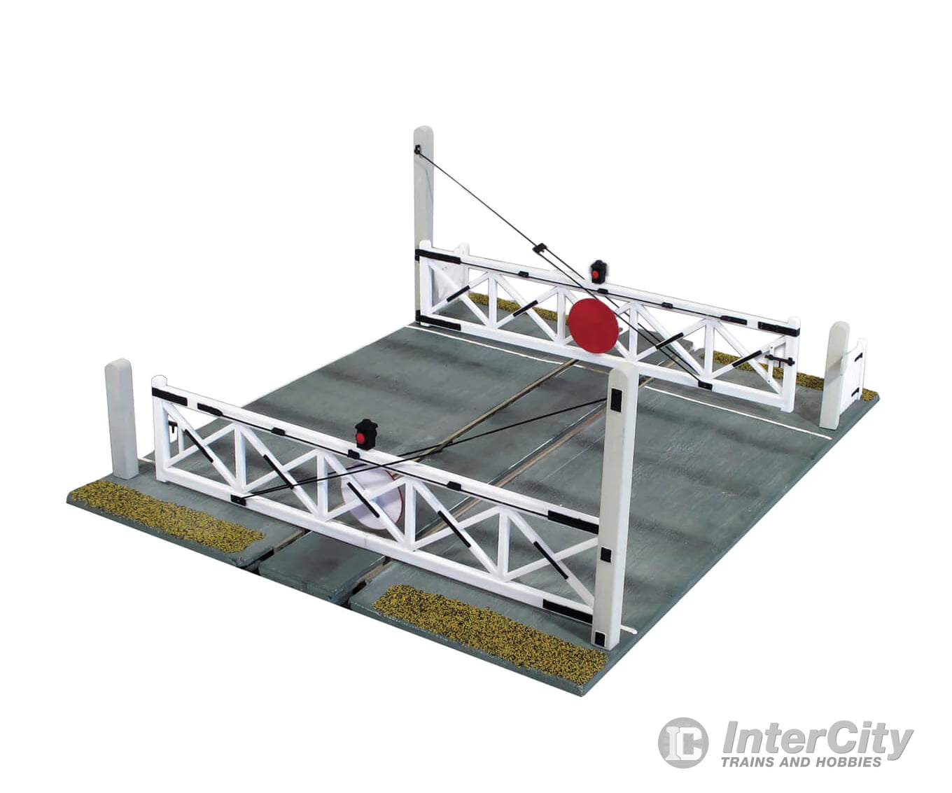 Peco Lk750 European-Style Level Crossing Gates - Kit Single Track Signals & Catenary