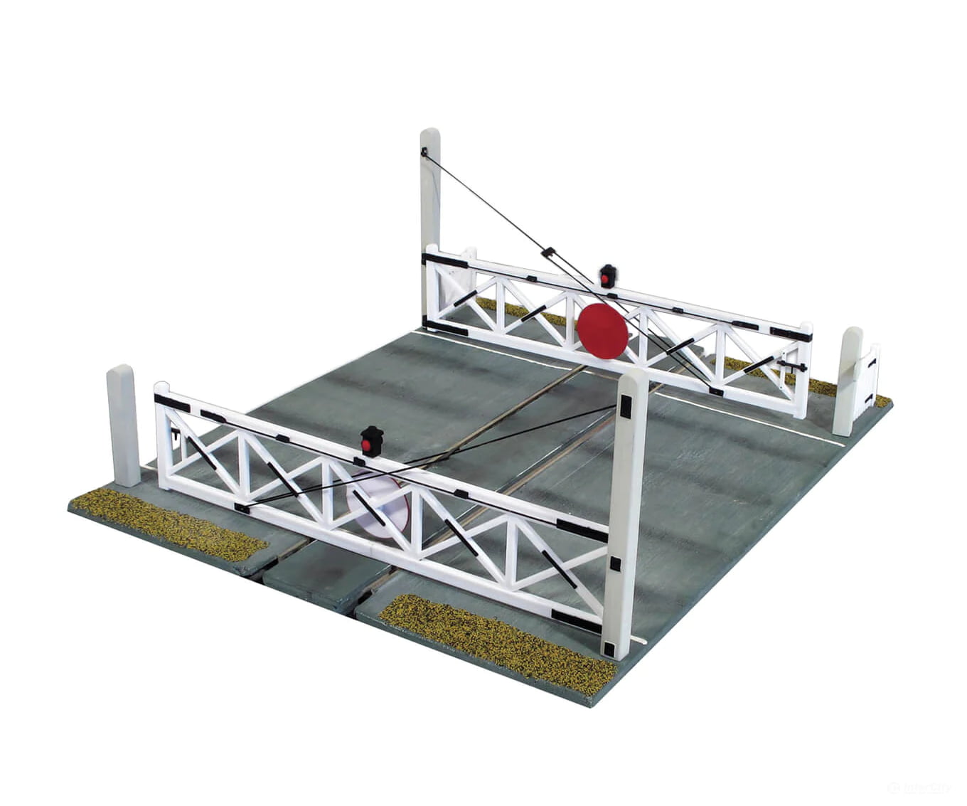 Peco Lk750 European-Style Level Crossing Gates - Kit Single Track Signals & Catenary