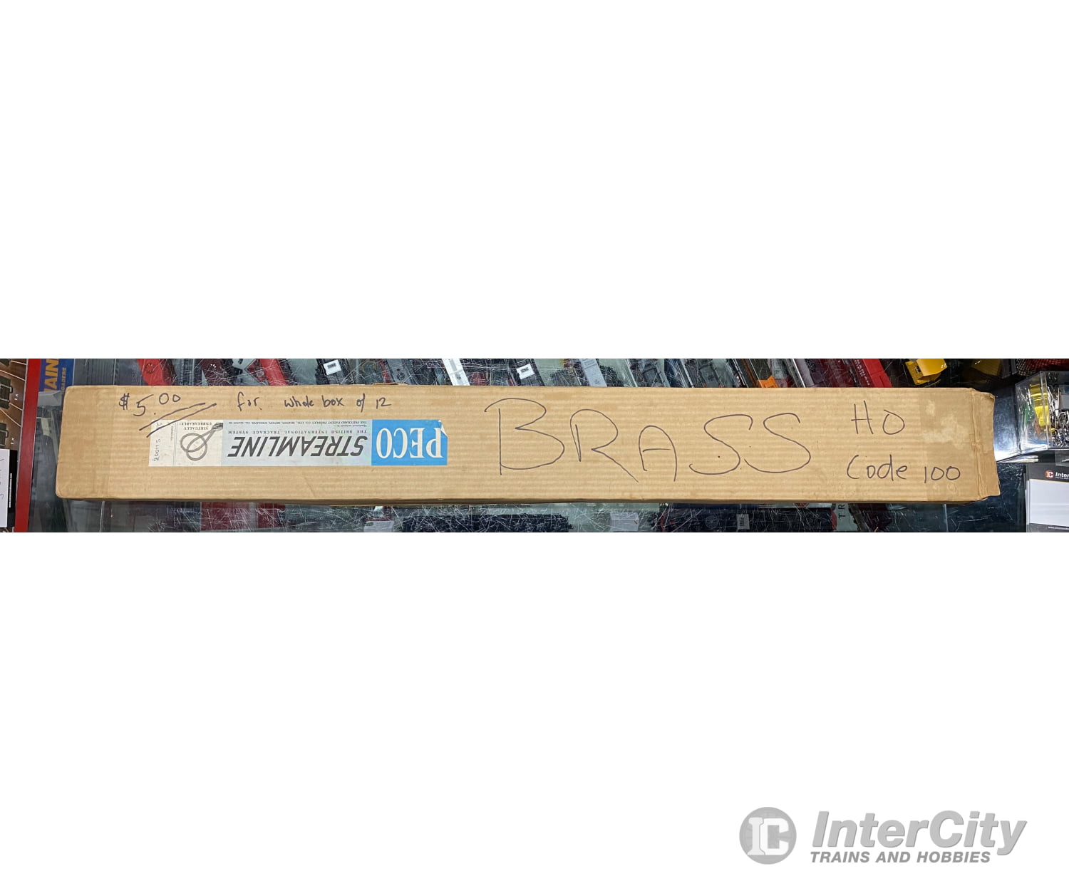 Peco PSBC100 HO Streamline Brass Code 100 Flex Track 12 Pack Track & Turnouts