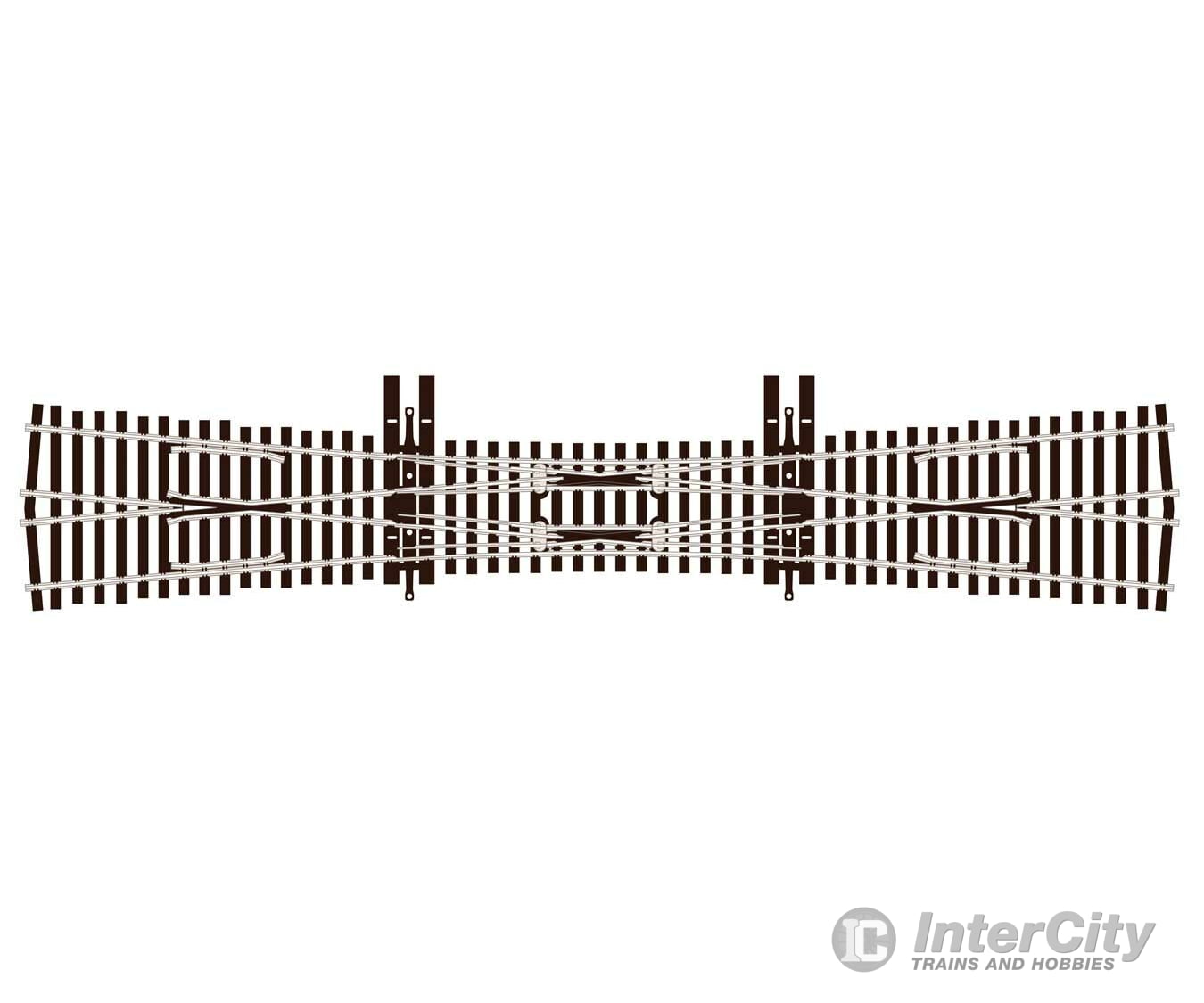 Peco Slu8363 Streamline Code 83 No. 6 Unifrog Double Slip Turnout - Nickel Silver Track & Turnouts