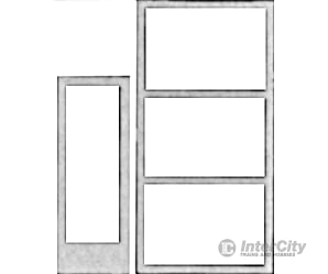 Pikestuff 1203 Doors -- & Windows - Assorted Scratch Building Supplies