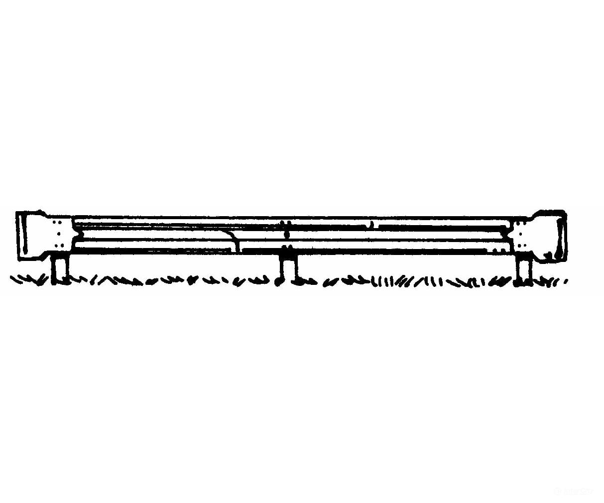 Pikestuff 3 Highway Guardrail -- Kit - Scale 50’ 15.2M Scenic Details