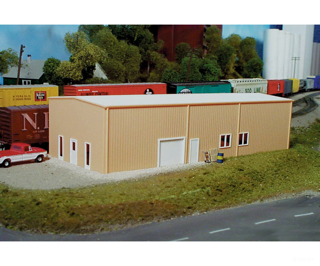 Pikestuff 4 Pre-Fab Warehouse -- Kit - 4-1/8 X 8-1/4’ 10.8 21Cm Structures