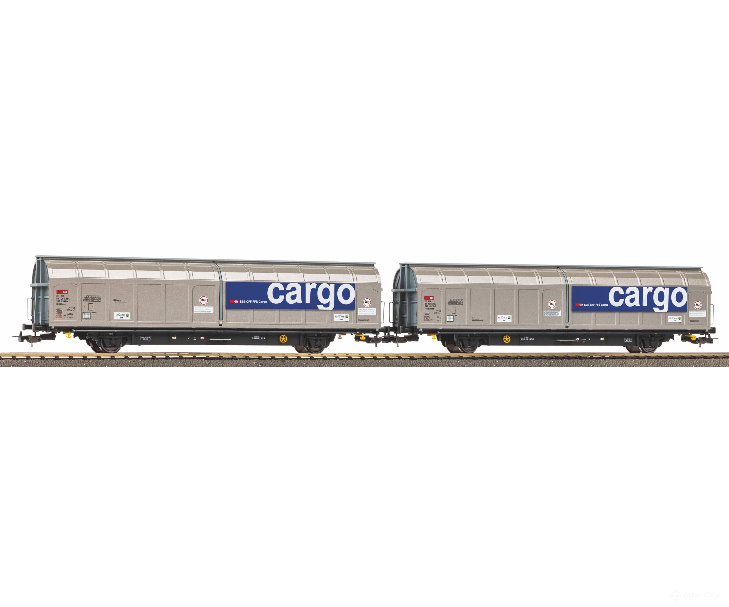 PIKO 28309 HO Set of 2 sliding wall wagons Hbbillnss CH-SBB C/Railcare Ep. VI - DC (Piko Expert) - European Freight Cars