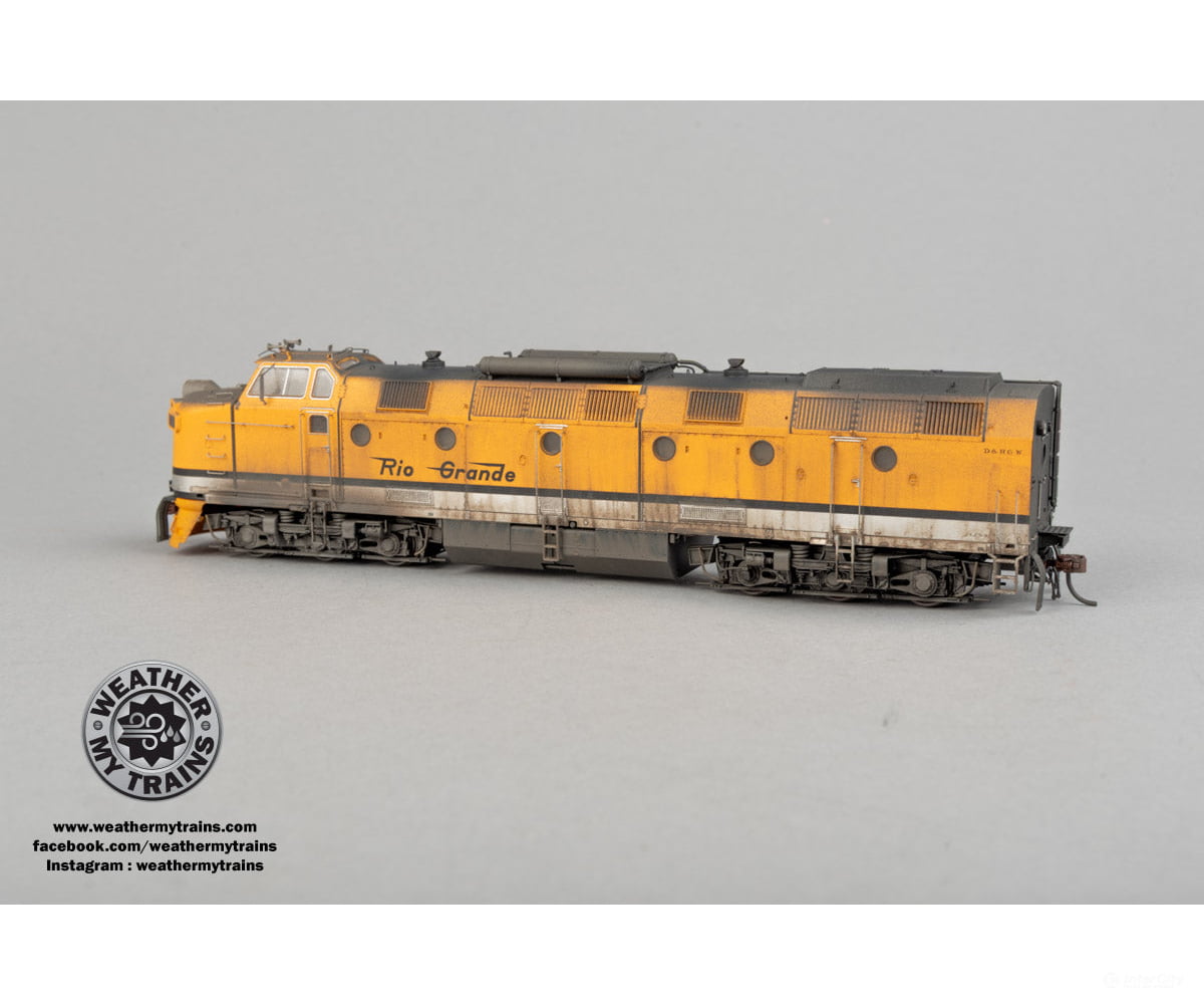 Piko 97819 HO D&RGW #4003 ML4000 Modified Diesel-Hydraulic Locomotive DCC/Sound - Weathered by WEATHER MY TRAINS