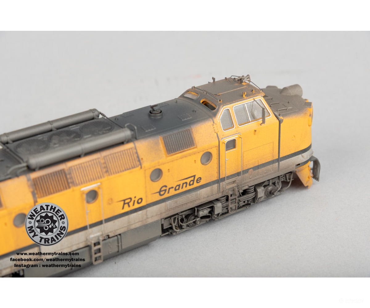 Piko 97819 HO D&RGW #4003 ML4000 Modified Diesel-Hydraulic Locomotive DCC/Sound - Weathered by WEATHER MY TRAINS